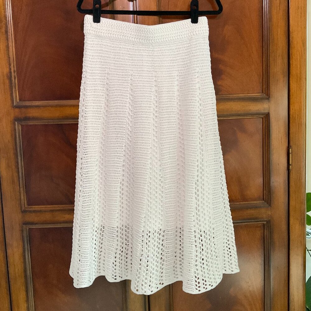 Vince Godet Crochet Skirt